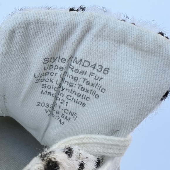 Madewell Unisex White Multi Splatter-Painted Calf Hair Sidewalk Low-Top Sneakers - Picture 9 of 10